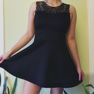 Black Skater Dress (S)